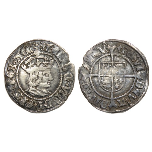 275 - Henry VII Halfgroat. Profile Issue. Silver, 21mm. 1.41g. Crowned bust right, HENRIC VII DI GRA REX A... 