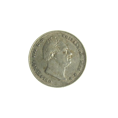 371 - William IV Shilling 1836. Silver, 5.63g. 24 mm.Bare head right, GULIELMUS IIII D G BRITANNIAR REX F ... 