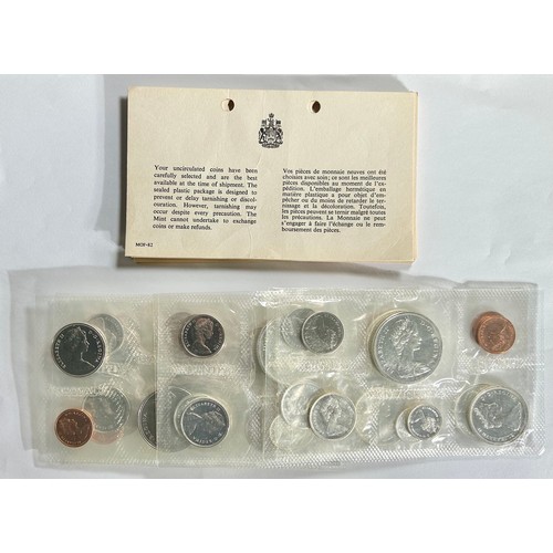 395 - Canada Uncirculated Year Sets (11). 1965 x2, 1966 x2, 1967 x2, 1968 x2 and 1969 x3. All in sealed pa... 