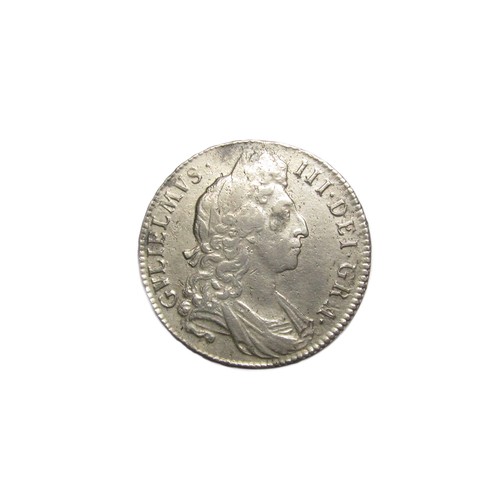 341 - William III Halfcrown 1696. Silver, 15.22g. 33mm. Laureate and draped bust right, GVLIELMVS III DEI ... 