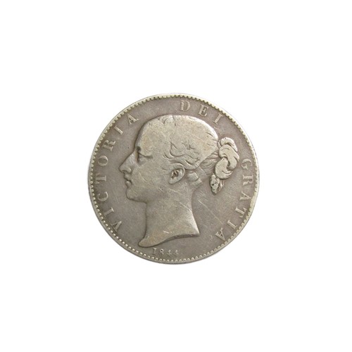 373 - Victoria Crown 1844. Silver, 27.80g. 38mm. Young head left, date below. VICTORIA DEI GRATIA. R. Crow... 