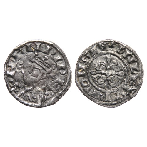 175 - Henry I Penny. Profile/Cross Fleury, type 2. Sandwich mint. Circa 1102 AD. Silver, 1.25g. 17.5mm. Cr... 