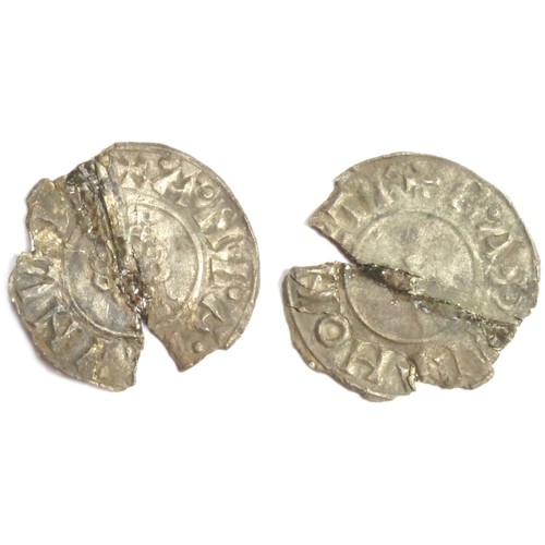 167 - Anlaf Sihtricsson Penny. Later Period, 939-954 AD. Silver, 0.82g. 18mm. Small cross, +ANLAF CVNVNC. ... 