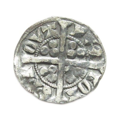 263 - Gaucher of Chatillon Sterling Penny. Circa 1313-1322. Silver, 1.14g. 18 mm. Crowned facing bust, GAL... 