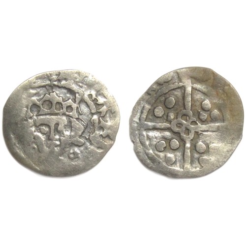 253 - Richard III Irish Penny. 1483-1485, Cross and Pellets Coinage. Dublin mint. Silver, 0.37g. 14mm. Cro...