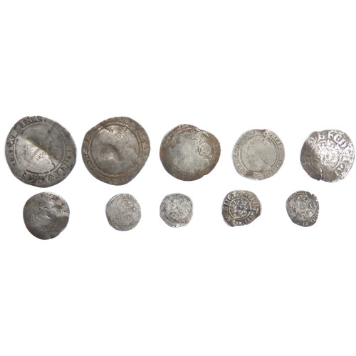 260 - Group of Hammered Silver Coins (9). Circa 13th-17th century AD. To include coins from the reigns of,... 