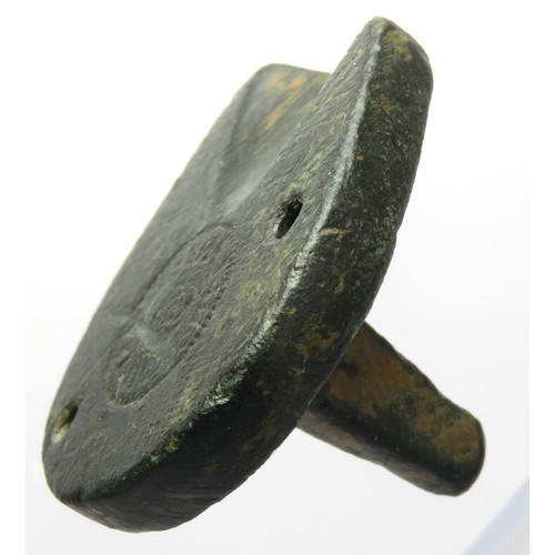 71 - A Mould for a 17th Century Lead Token. The Rose at Stony Lane, Southwark. ROASE IN STONI LANE : Arou... 