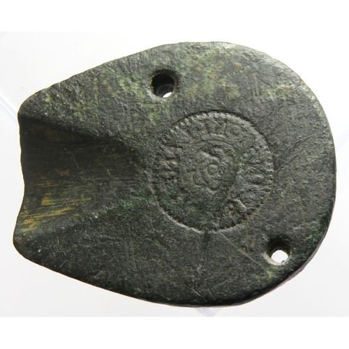 71 - A Mould for a 17th Century Lead Token. The Rose at Stony Lane, Southwark. ROASE IN STONI LANE : Arou... 