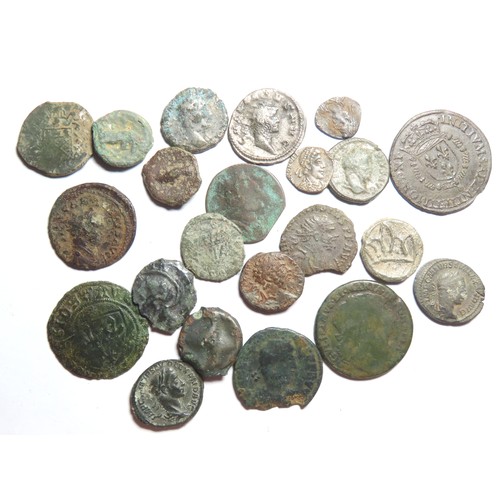 92 - Large Group of Ancient Coins. Iron Age, Roman and later pieces. Circa 1st century BC-17th century AD... 