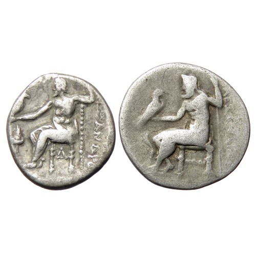 74 - Alexander III Silver Drachma (2). 3.89g. 18mm & 4.08g. 16mm.