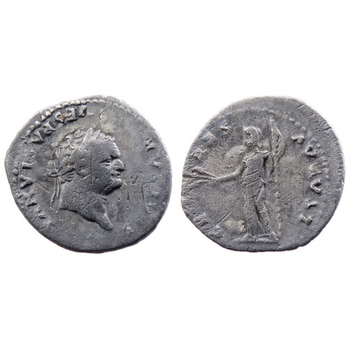 106 - Titus Denarius. Rome, 77-78 AD. 2.72g. 21mm. T CAESAR VESPASIANVS, Laureate head right. R. CERES AVG... 