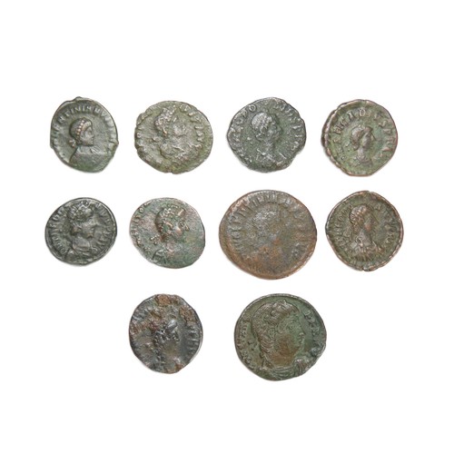 197 - Roman Nummus Group (10). Circa 3rd-4th century AD. Copper-alloy, 12-15mm. Coins from variuous reigns... 