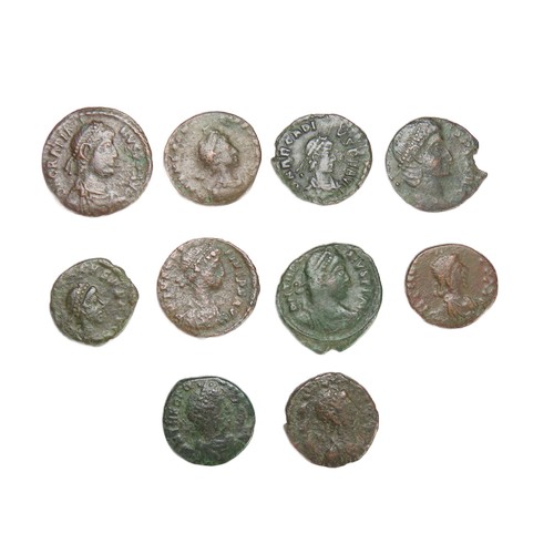 198 - Roman Nummus Group (10). Circa 3rd-4th century AD. Copper-alloy, 12-15mm. Coins from variuous reigns... 