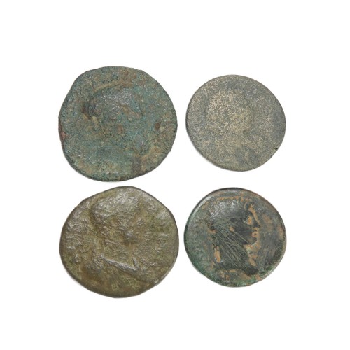 199 - Roman Bronze As (4). Circa 1st century AD. Copper-alloy, 25-30mm. A selection of Imperial and Provin... 