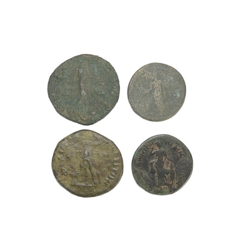 199 - Roman Bronze As (4). Circa 1st century AD. Copper-alloy, 25-30mm. A selection of Imperial and Provin... 