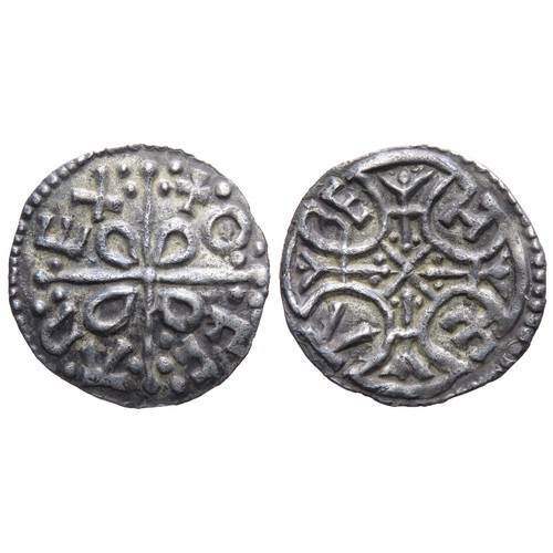 213 - Offa Penny. Canterbury. Heathbert. +OFFA REX within angles of cross botonnee on saltire of lobes. R....