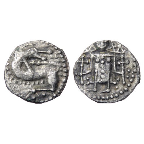 209 - Anglo-Saxon Sceattas, Series K/N related. Secondary phase, circa 715-745 AD. Figure standing holding... 