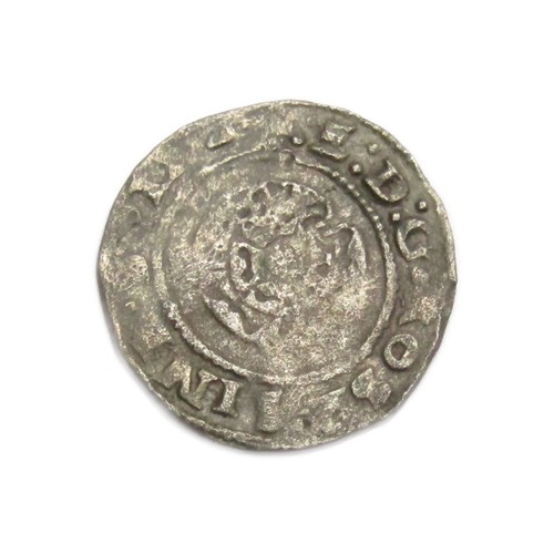 286 - Edward VI Penny. Silver, 0.77g. 15.5 mm. Rose, E D G ROSA SINE SPINA. R. Shield over cross, CIVI TAS... 