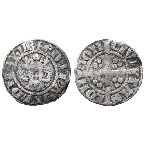 231 - Edward I Halfpenny. 1280-1282 AD. 0.60g. 15mm. Class 3b, Withers Type I. London mint. Ref: North 104... 