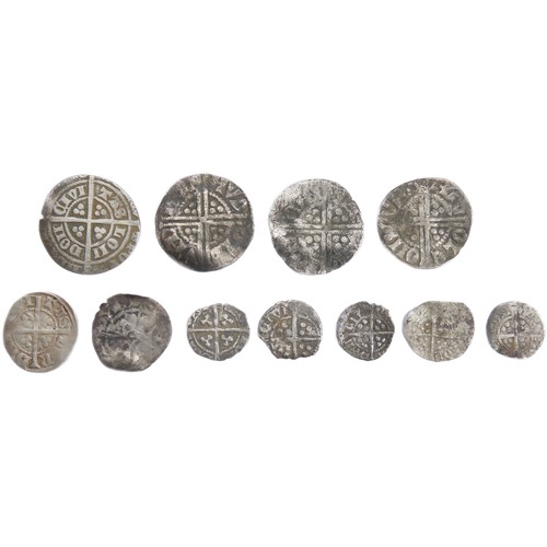 253 - Collection of Medieval Hammered Coins (11). Circa 13th-15th century AD. To include, pennies, halfpen... 