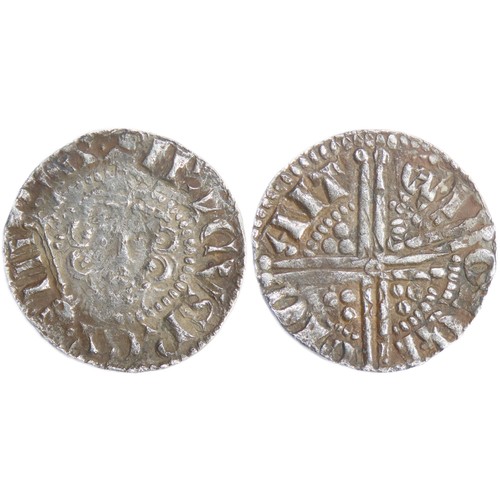 228 - Henry III Penny. Long cross coinage, 1247-79 AD. 1.43g. 18mm. Crowned facing bust with sceptre, HENR... 