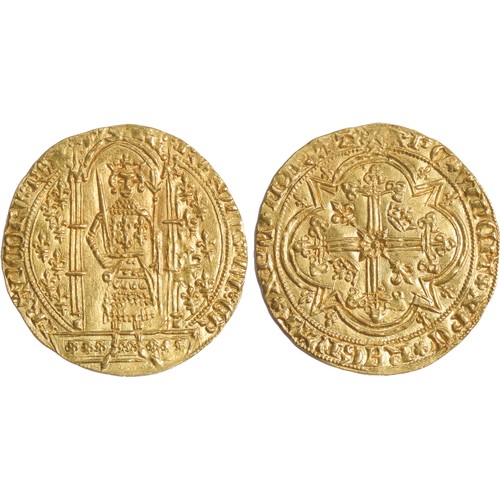 270 - FRANCE, Royal. Charles V le Sage (the Wise). 1364-1380. AV Franc à pied (28mm, 3.70 g, 2h). U... 