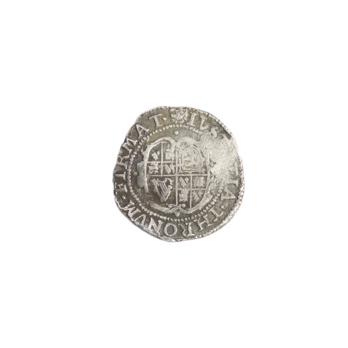 312 - Charles I halfgroat. Group B, second bust, type 2a. R. Oval shield. Mint mark rose. Silver, 0.9g. 16... 