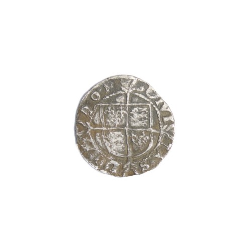 295 - Elizabeth I Halfgroat. Sixth Issue, 1582-1600 AD. Silver, 0.84g. 17mm. Crowned bust left, two pellet... 