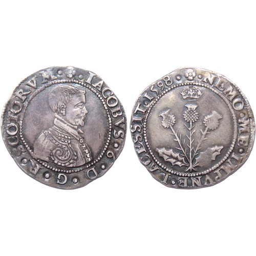 298 - SCOTLAND. James VI. 1567-1625. Ten Shillings – Thistle Merk, 31mm. 5.99g. Seventh coinage. Edi... 