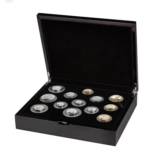 445 - Royal Mint. UK 2021 Silver Proof Coin Set. A limited presentation mintage of only 550 sets. This sil... 