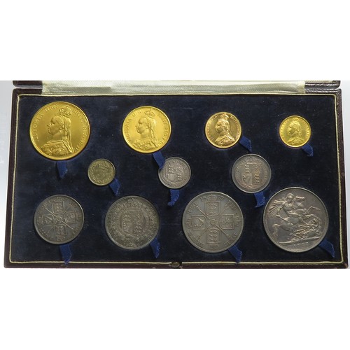 365 - Victoria 1887 11 Coin Golden Jubilee Set. An eleven-coin specimen set from Queen Victoria’s Go... 