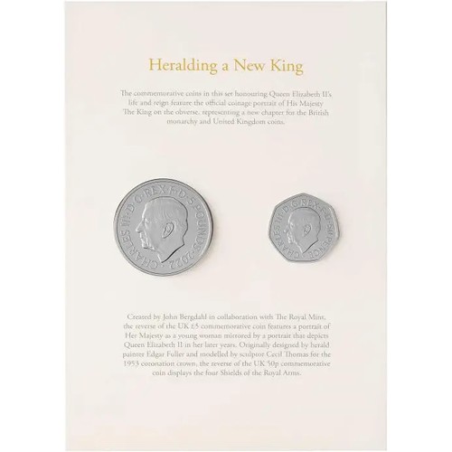 436 - Queen Elizabeth II 2022 Memorial Annual BU Privy Set. A special privy mark adorns the obverse of the... 