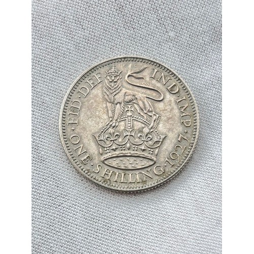 394 - George V 1927 New Coinage Proof Coin Set. Wreath type Crown to threepence. In original box. Ref: S.P... 