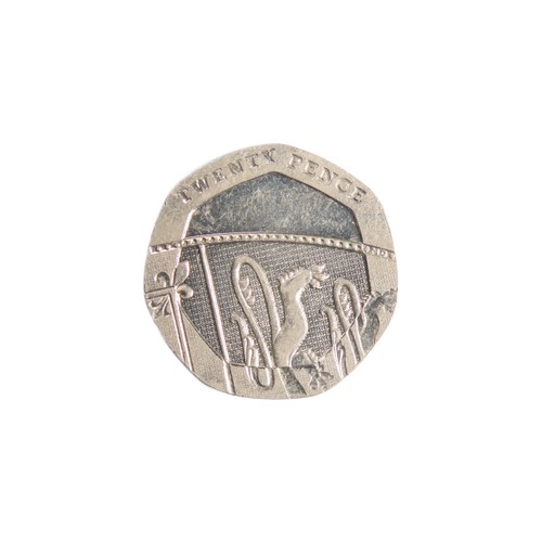 440 - 2008 Undated 20p Error Mule. No date. Portrait of Her Majesty the Queen by Ian Rank-Broadley, fourth... 