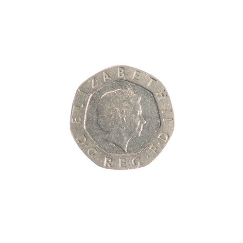 442 - 2008 Undated 20p Error Mule. No date. Portrait of Her Majesty the Queen by Ian Rank-Broadley, fourth... 