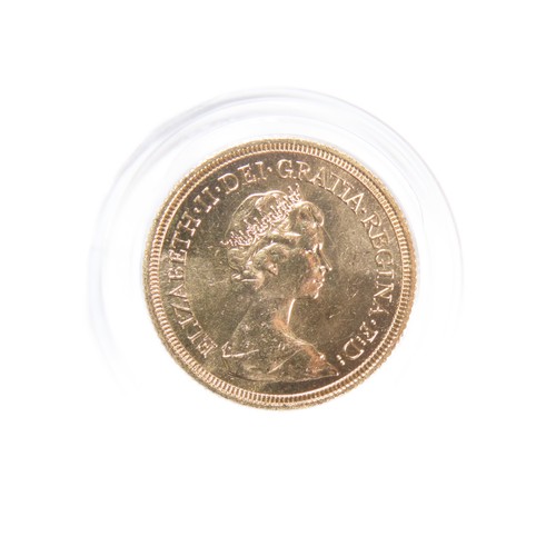 402 - Elizabeth II Gold Sovereign. 8g. Crowned bust right, ELIZABETH II DEI GRA REG F D. R. St George and ... 