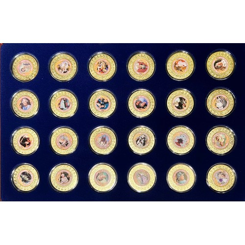 448 - The Queen Elizabeth II Commemorative Medal Collection sets (5). Historic moments, each medal has a w... 