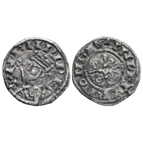 219 - Henry I Penny. Profile/Cross Fleury, type 2. Sandwich mint. Circa 1102 AD. Silver, 1.25g. 17.5mm. Cr... 