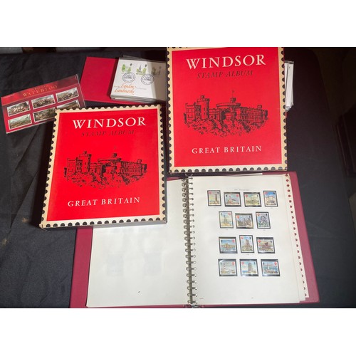 483 - An entire collection of U.K. and world stamp. Three folders ranging from Victoria through to Elizabe... 