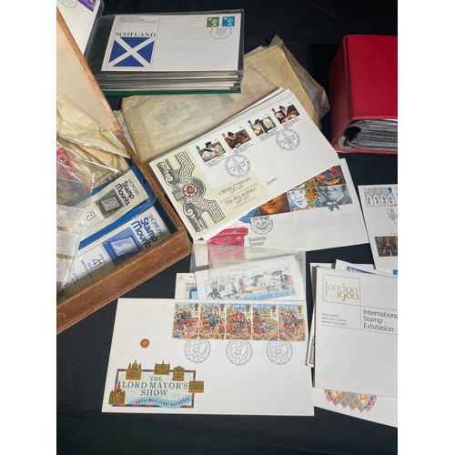 483 - An entire collection of U.K. and world stamp. Three folders ranging from Victoria through to Elizabe... 