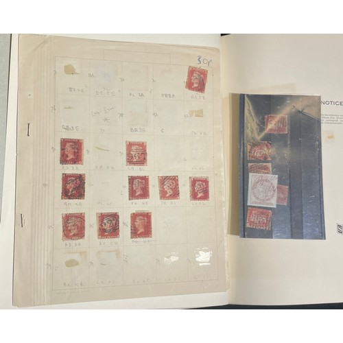 483 - An entire collection of U.K. and world stamp. Three folders ranging from Victoria through to Elizabe... 