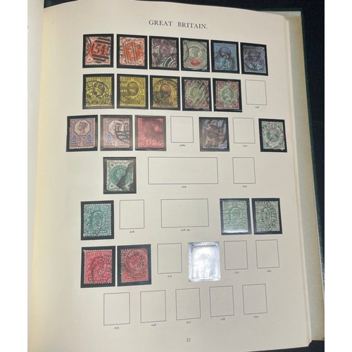 483 - An entire collection of U.K. and world stamp. Three folders ranging from Victoria through to Elizabe... 