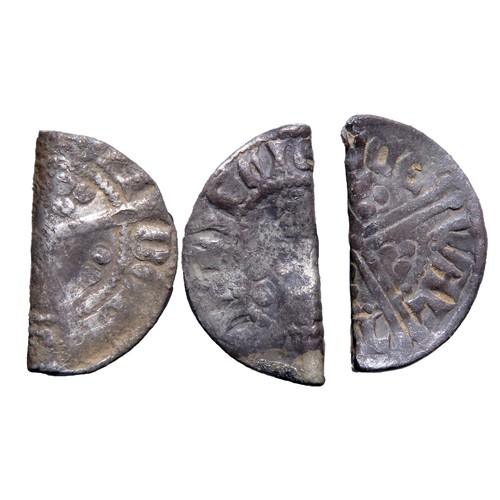 262 - Three medieval folded silver pennies, c. 13th century.Pilgrims, pennies and the ploughzone: Folded c... 