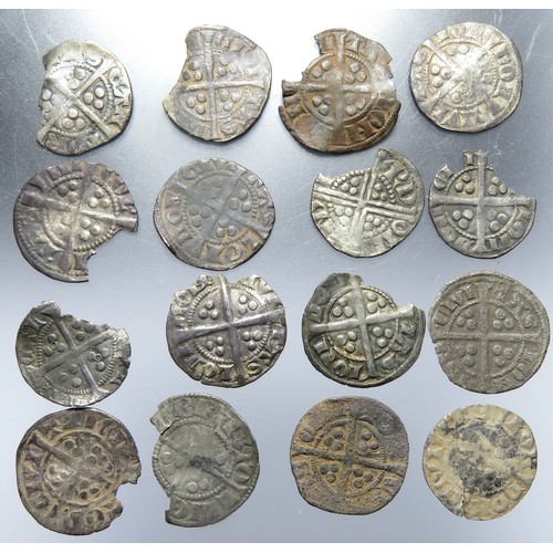 259 - Medieval hammered silver penny group (16).