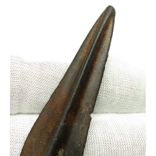 15 - Bronze Age looped and socketed Spear Head. Circa 1500 BCE. An exceptionally well preserved example w... 