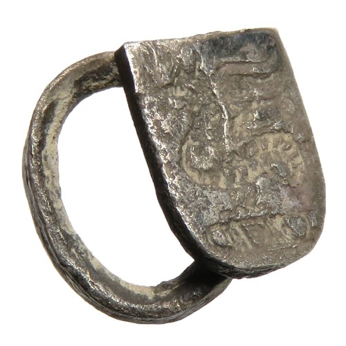 84 - Earl of Pembroke Silver Hawking Vervel. Circa 16th-17th century CE. Lewis and Richardson's type C.ii... 