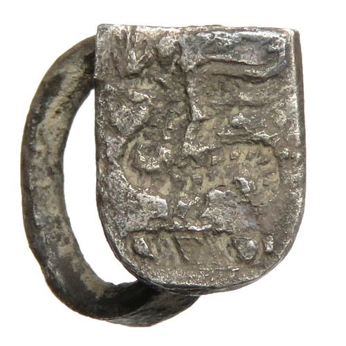 84 - Earl of Pembroke Silver Hawking Vervel. Circa 16th-17th century CE. Lewis and Richardson's type C.ii... 