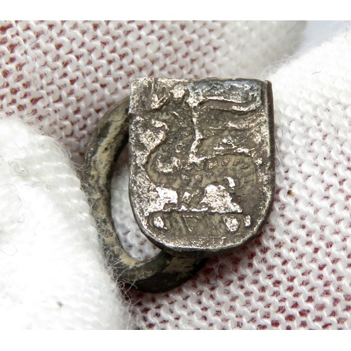 84 - Earl of Pembroke Silver Hawking Vervel. Circa 16th-17th century CE. Lewis and Richardson's type C.ii... 