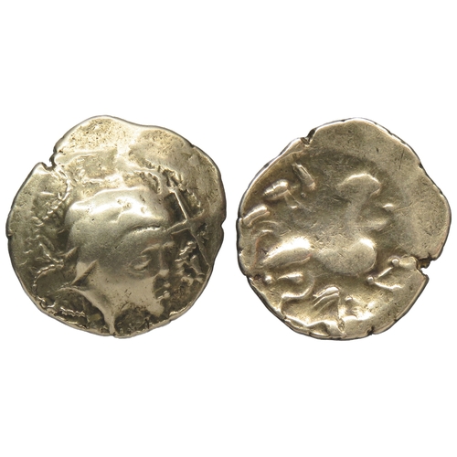 108 - Namnetes stater, electrum, 'statere a l'hippophore' class II. 22mm, 7.27g.