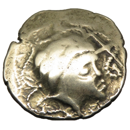 108 - Namnetes stater, electrum, 'statere a l'hippophore' class II. 22mm, 7.27g.